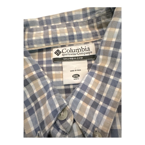 Columbia Sportswear Plaid Short Sleeve Shirt Men’s XXL – 100% Cotton NWT - Picture 6 of 7